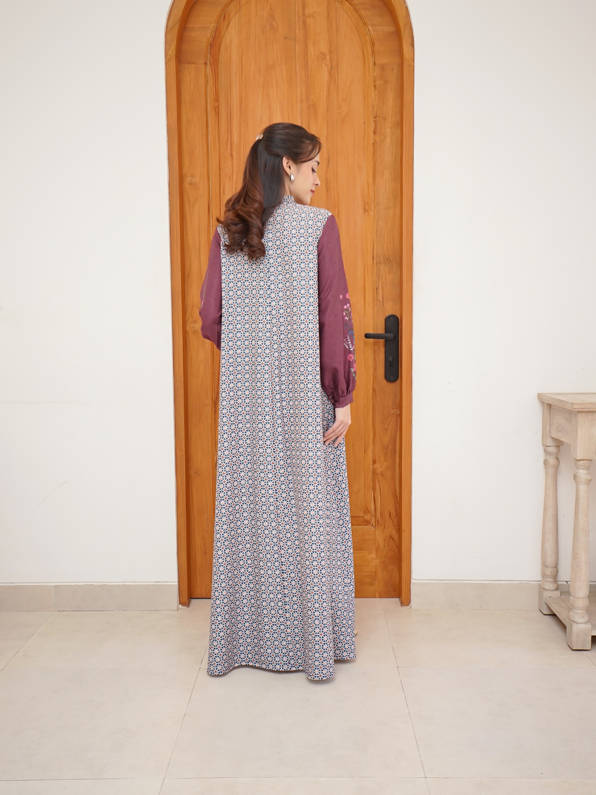 Senandika Dress New Maroon