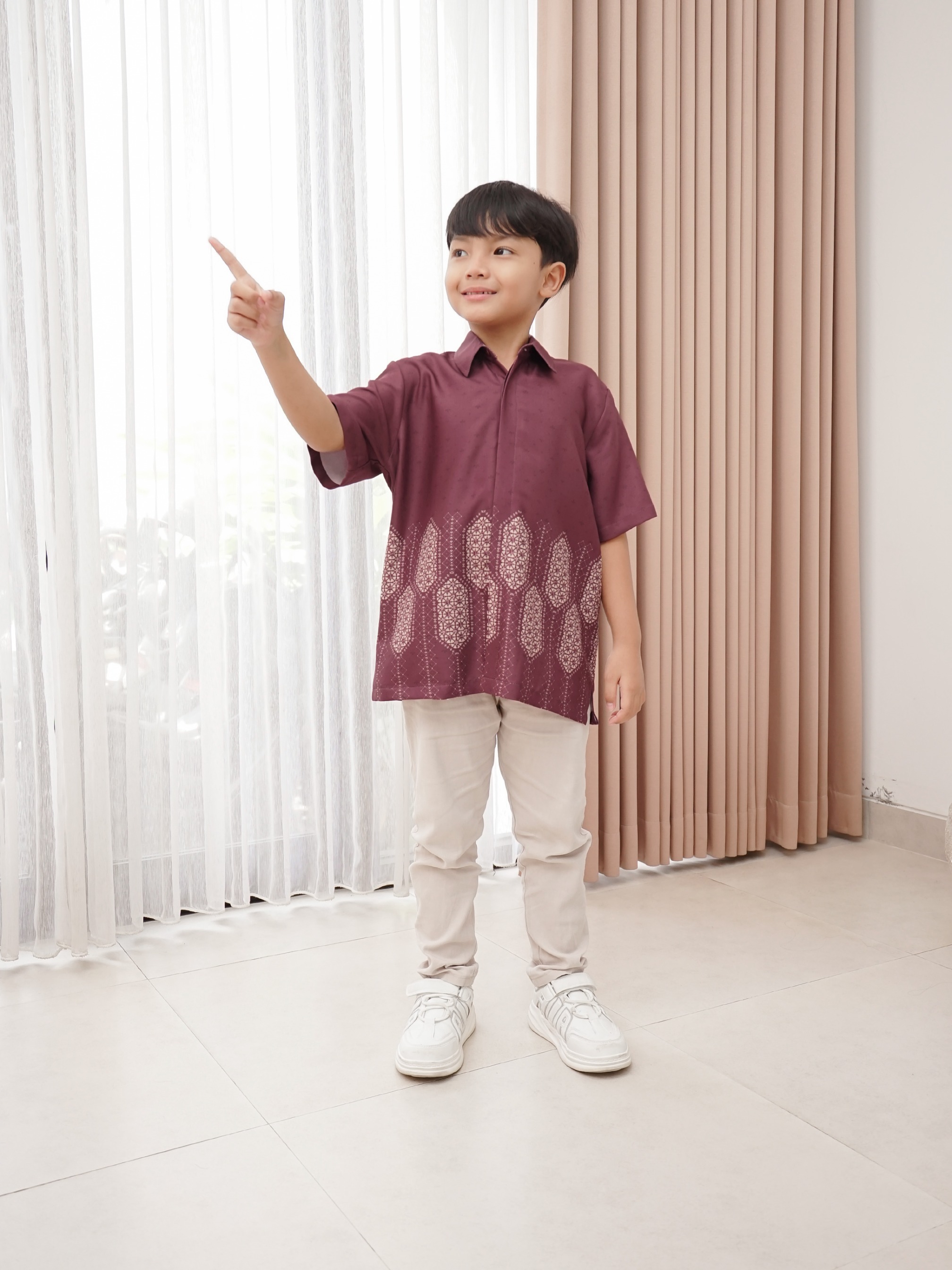 Family Set Senandika New Maroon  