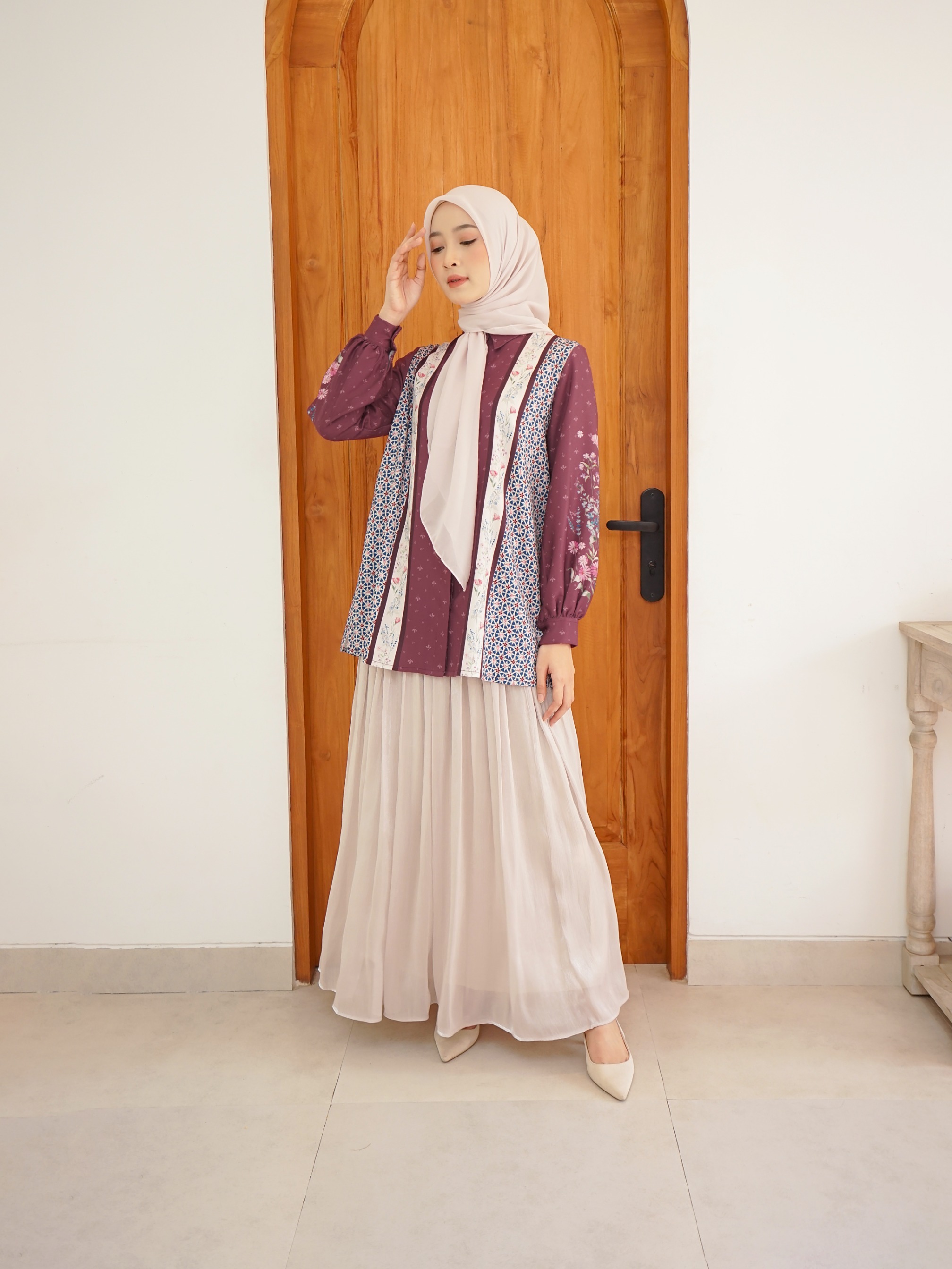 Family Set Senandika New Maroon  