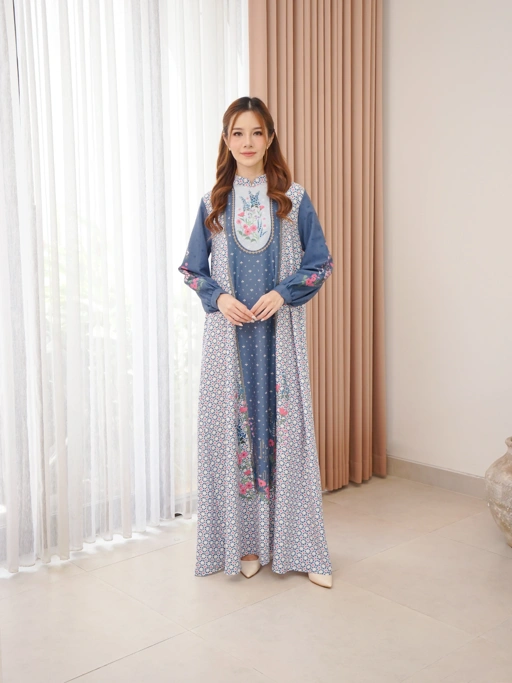 Image of Senandika Dress Dark Denim