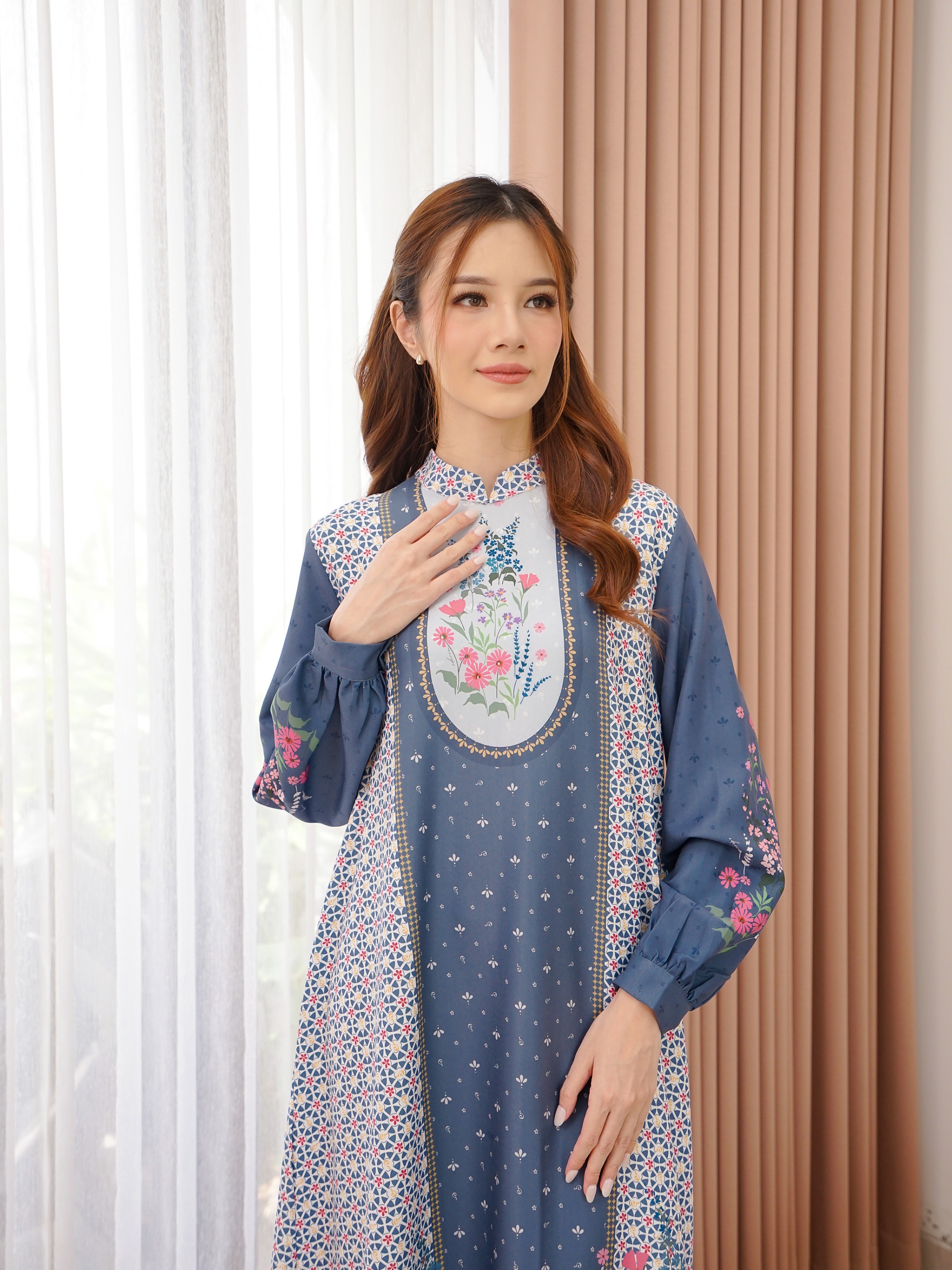 Senandika Dress Dark Denim 