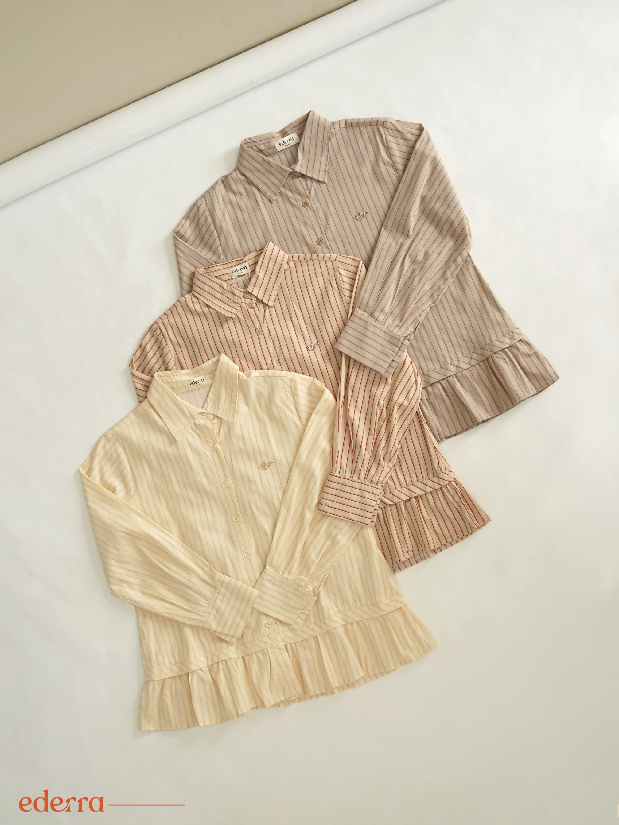 Alia Top Stripes Taupe