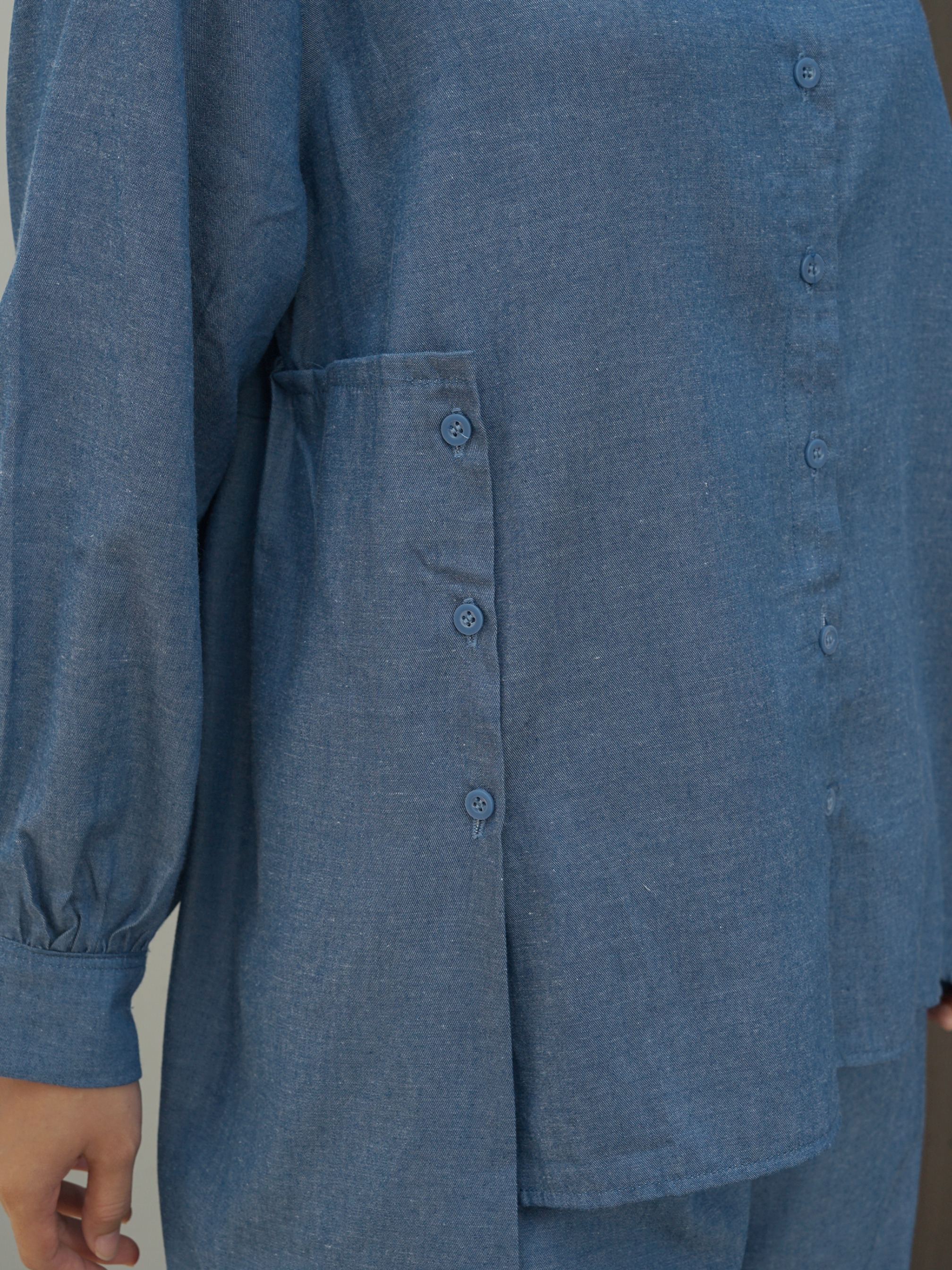 Keira Set Classic Blue (Top dan Pants)