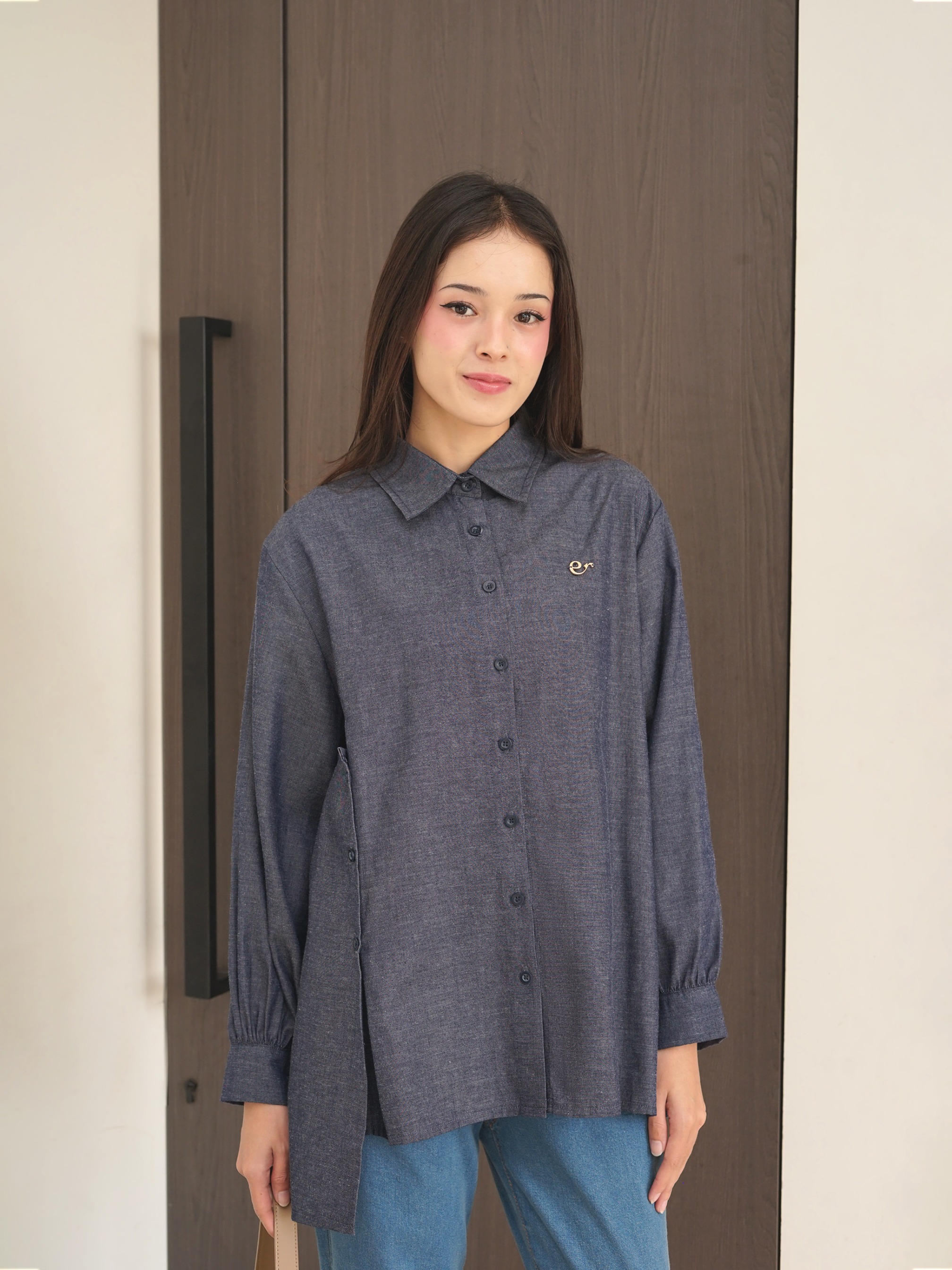 Keira Set Denim (Top dan Pants)