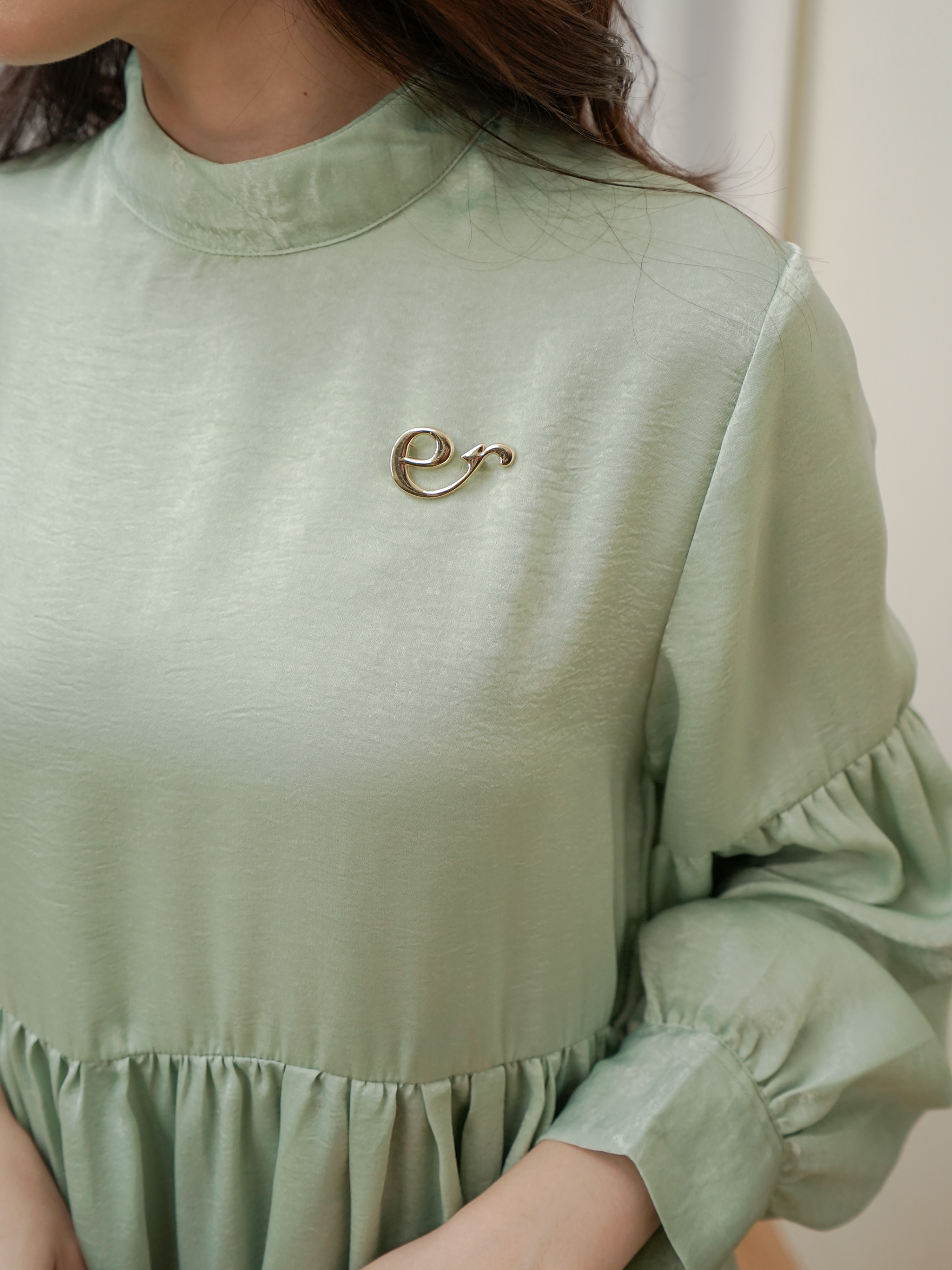Liza Top Pastel Green