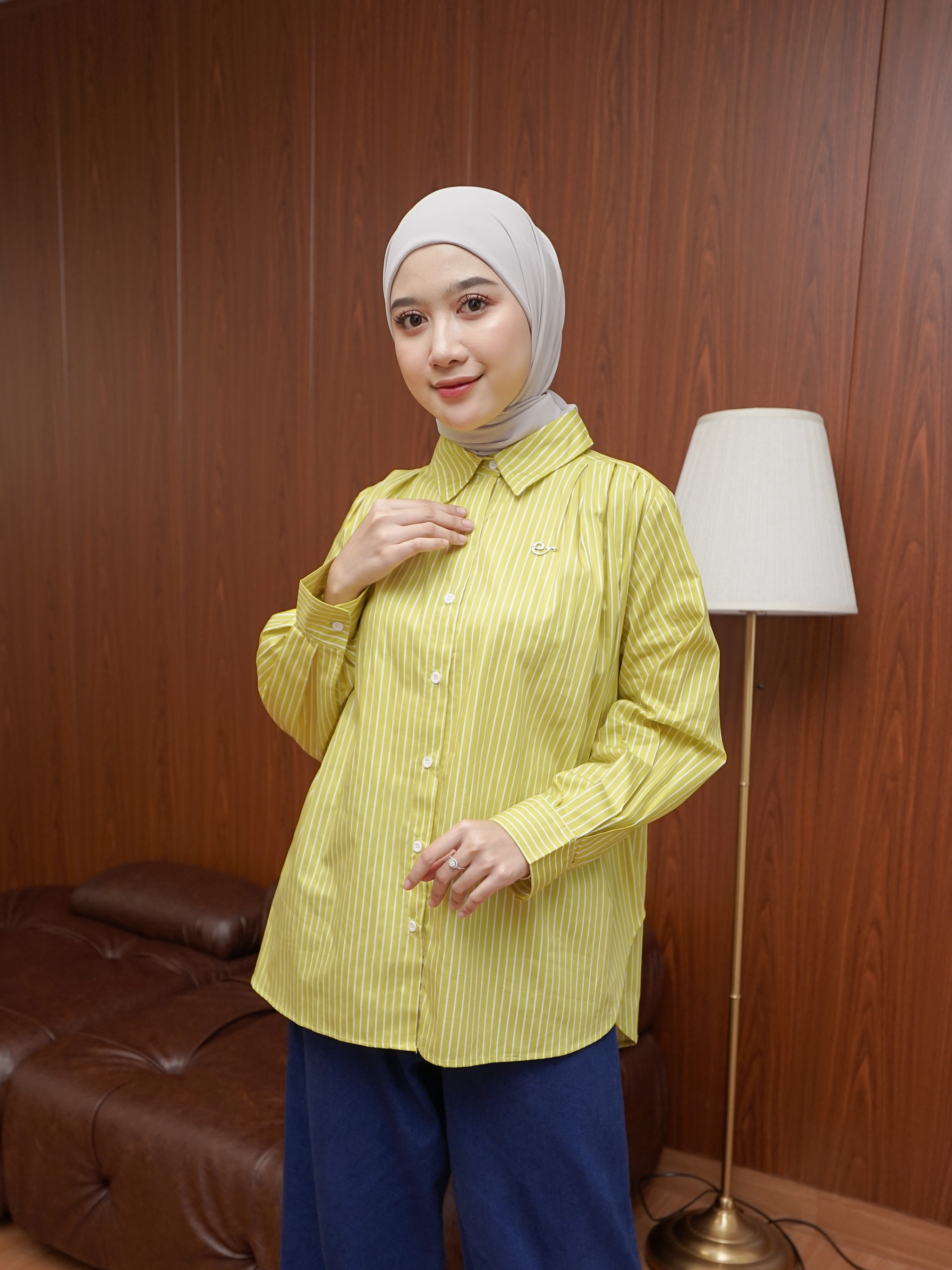 Laura Top Stripes Lime