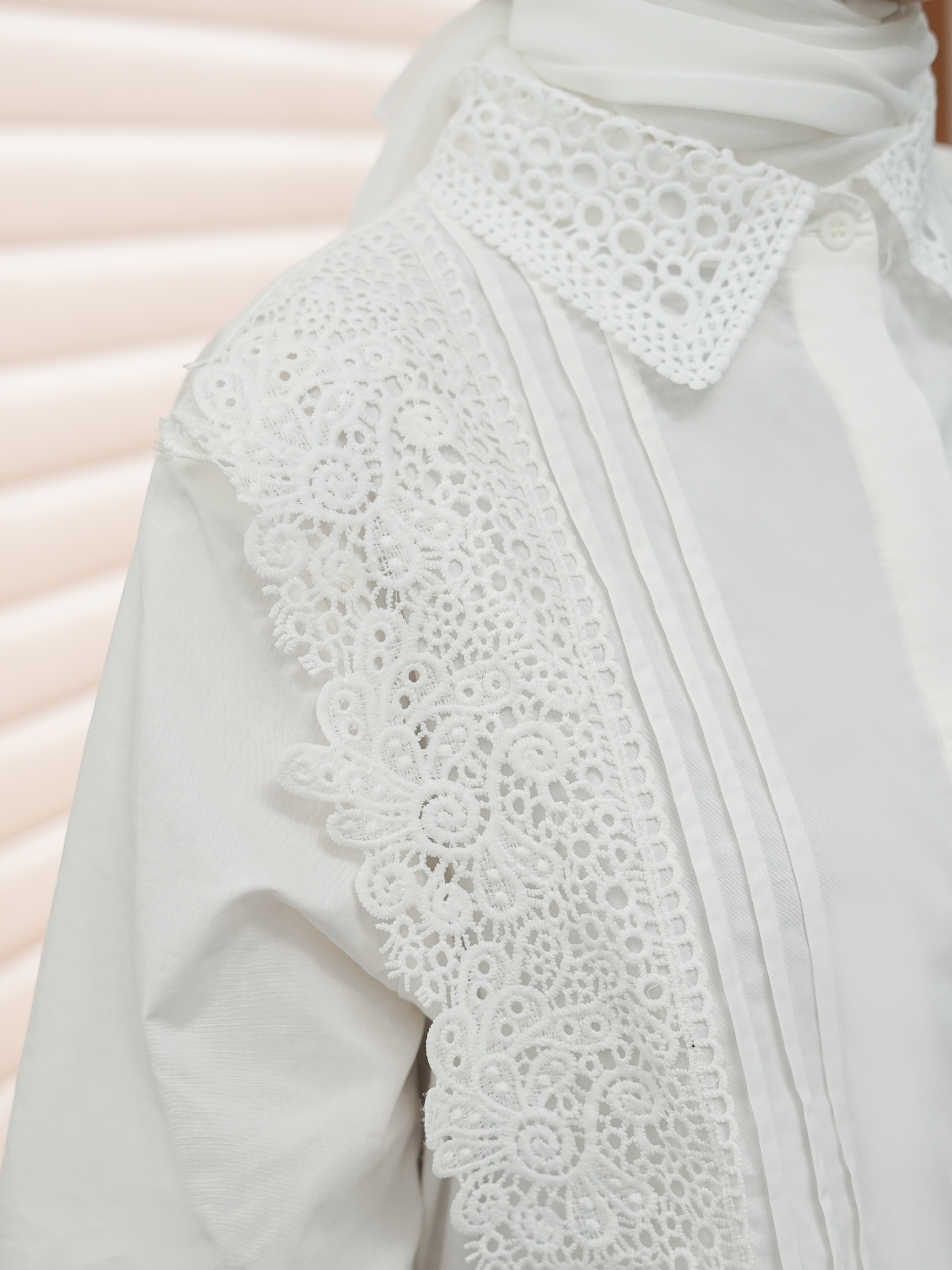 Soraya Blouse Lace White