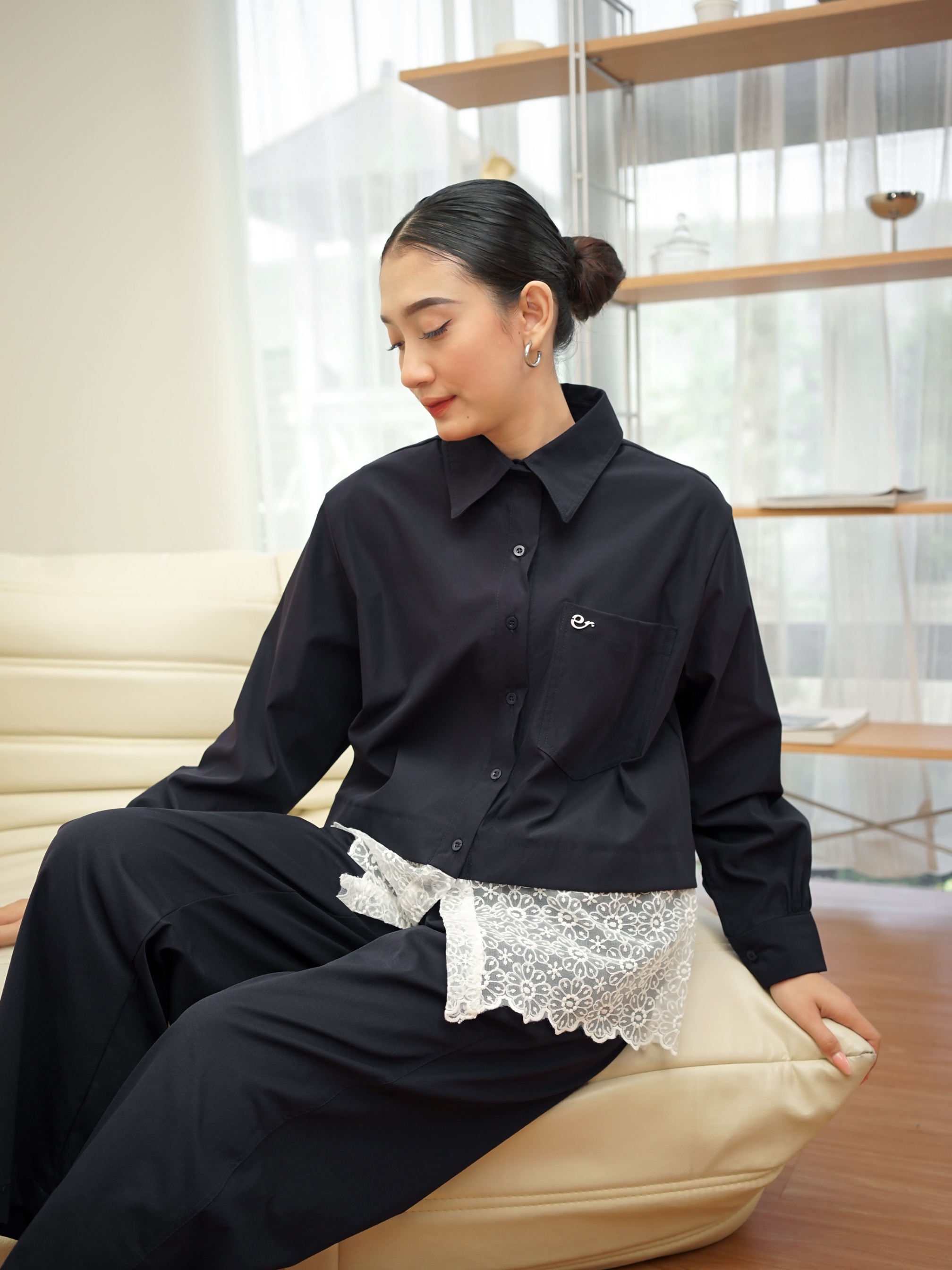 Lassie Top Dark navy