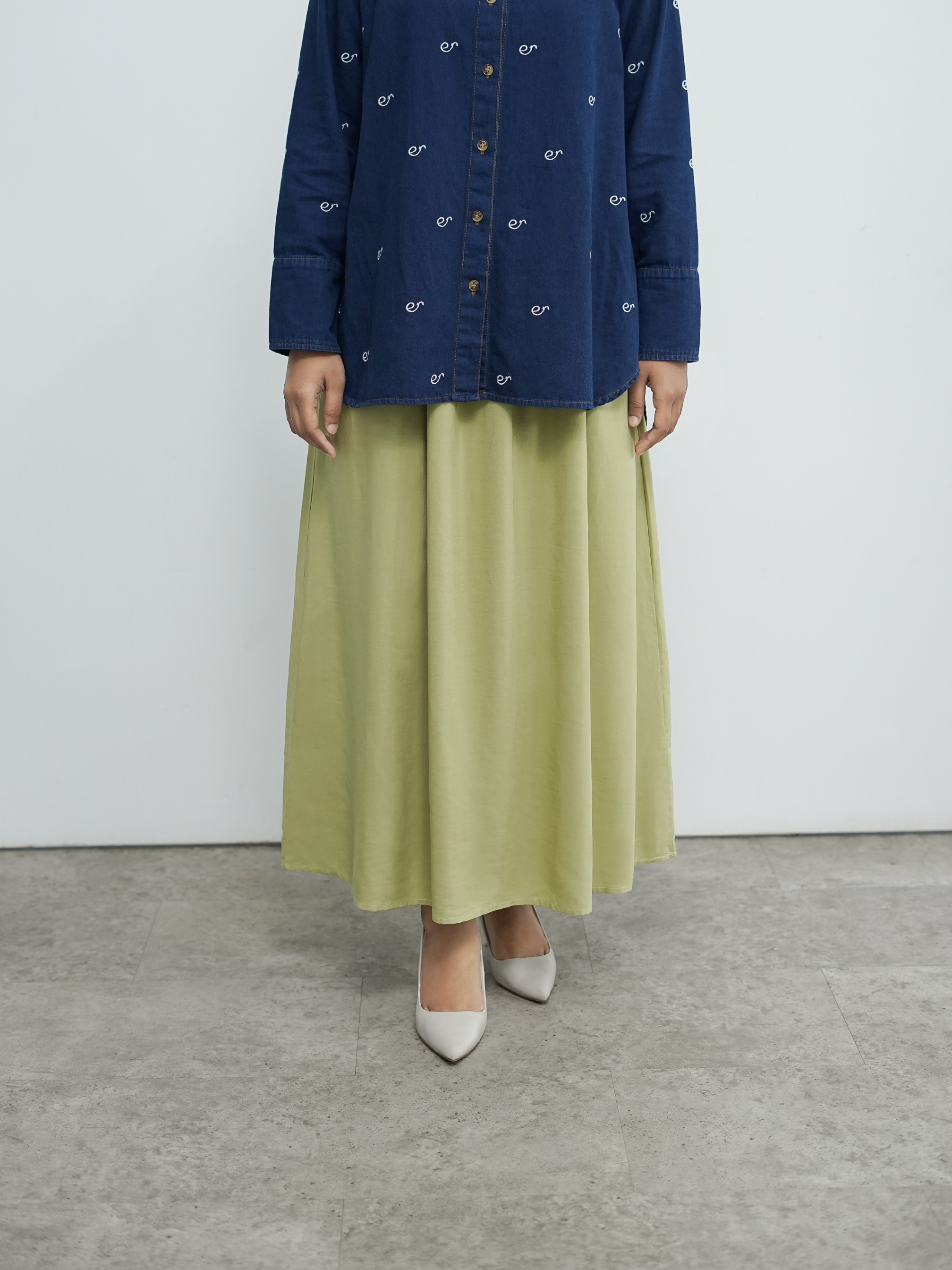 Vania Skirt Green Lily