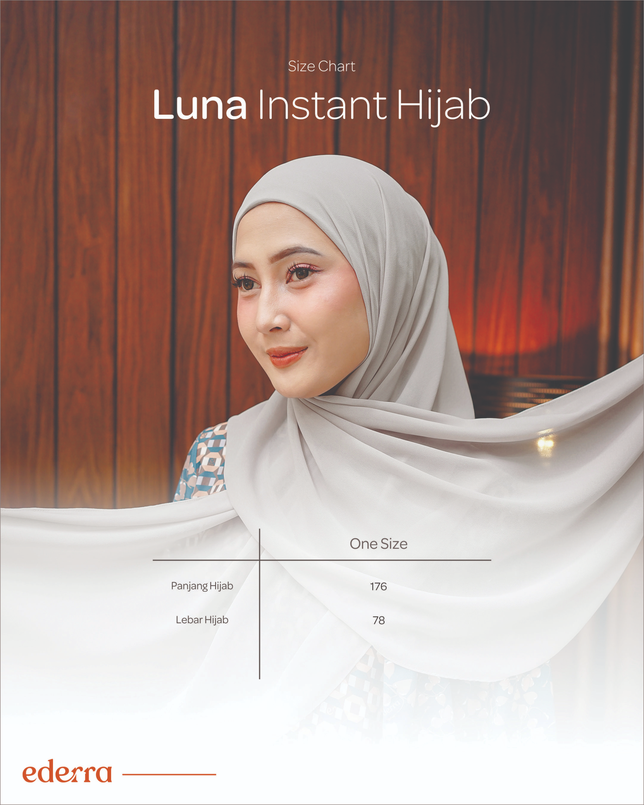 Luna Instan Hijab Glacier Grey