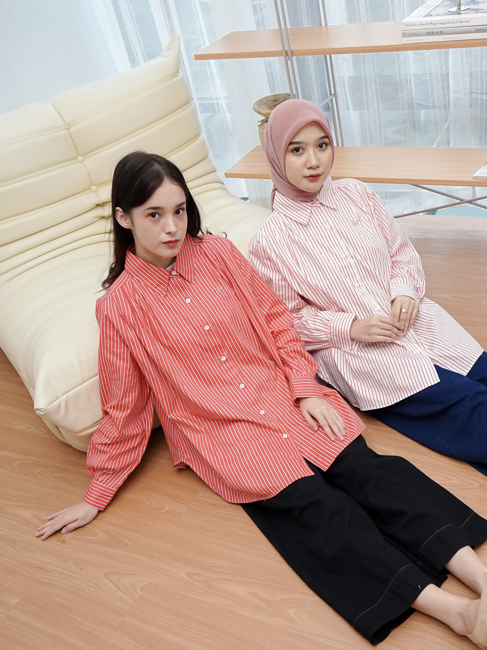 DEFECT/REJECT Laura Top Stripes Winterberry