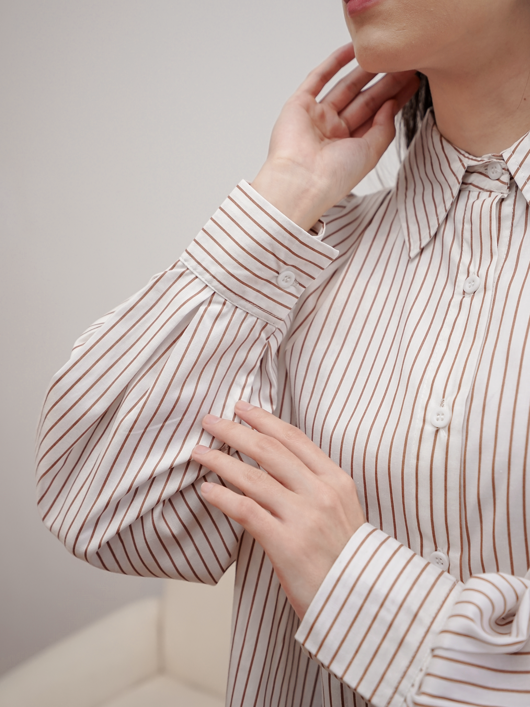 Laura Top Stripes White Milo