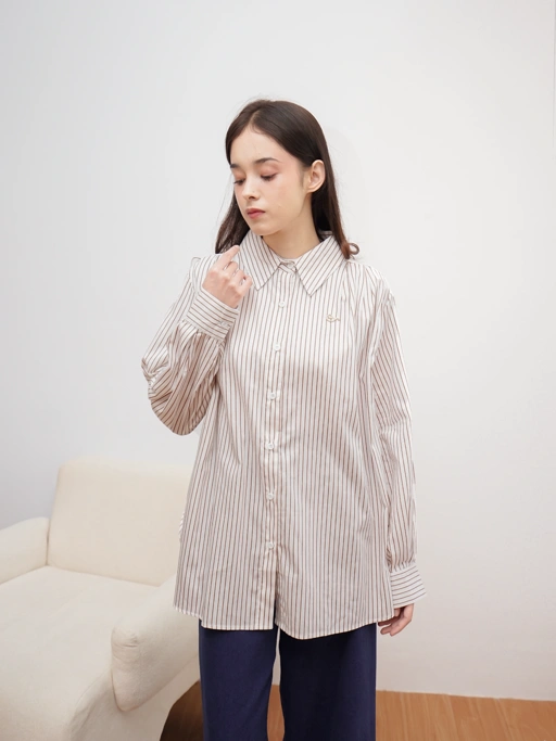 Laura Stripes Top White Milo