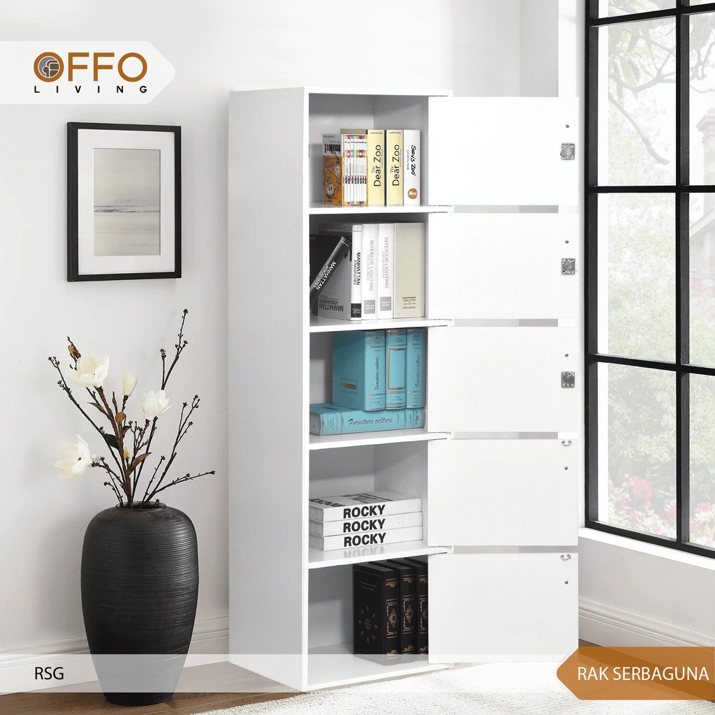 Rak Serbaguna Rak Serba Guna 5 Pintu Putih - RSG-005-WHT