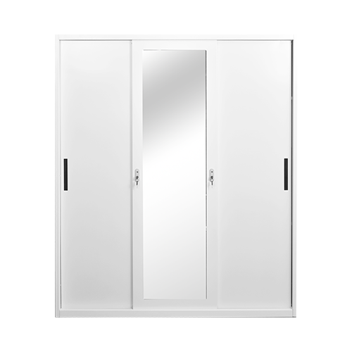 Lemari Pakaian Besi 3 Pintu Sliding - STHBW112-3DR