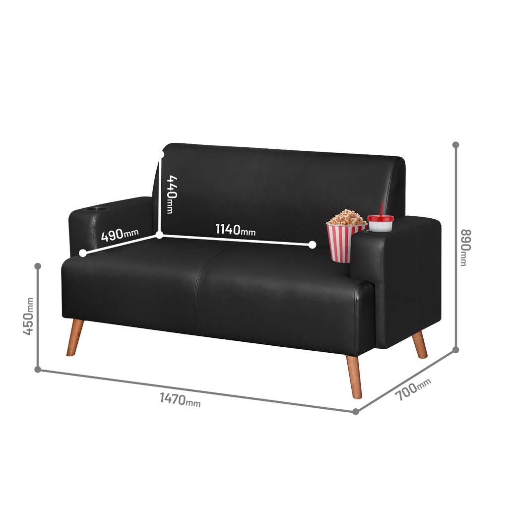 Sofa Elegan dan Minimalis - Sofa Louise 2 Seater