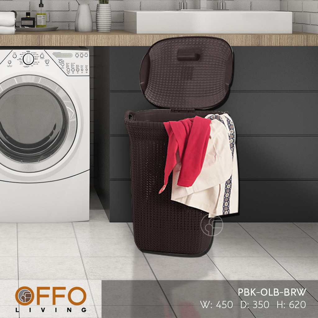 Keranjang Laundry Basket OLB Coklat