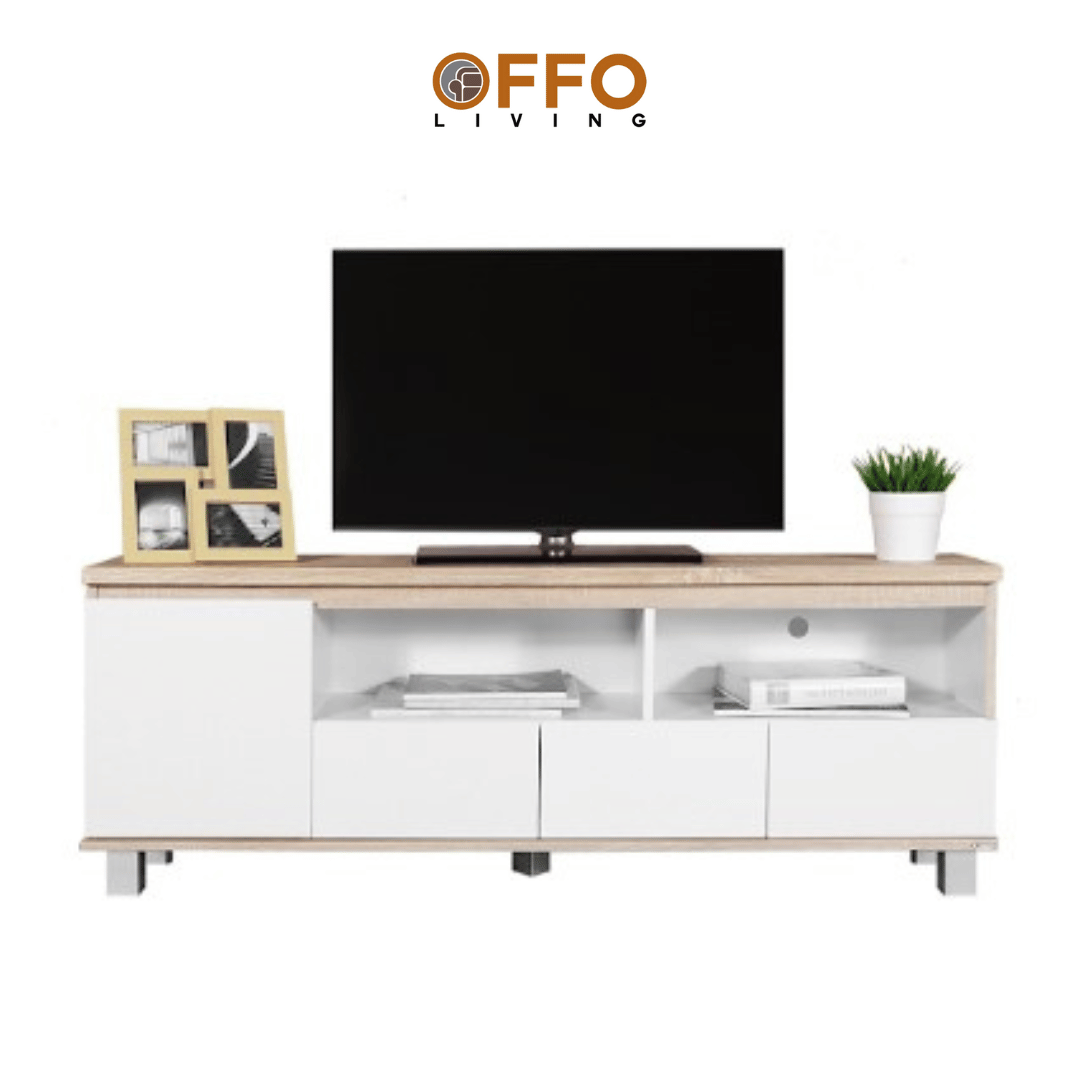 Audio Video Rack 0822D Sonoma Oak Light