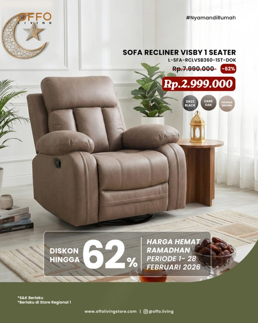 Image of Promo Februari - Harga Hemat Ramadhan Sofa Recliner Visby