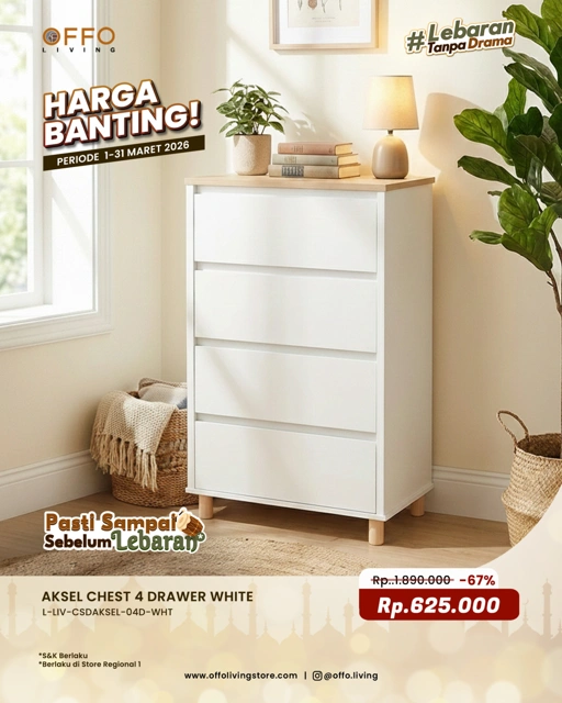 Image of Promo Maret - Harga Banting Aksel Drawer 4 Laci 