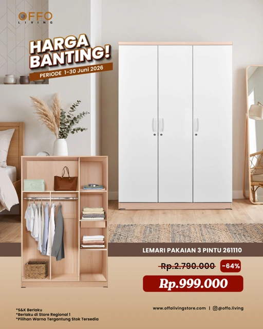 Image of Promo Juni - Harga Banting Lemari Pakaian LPB261110