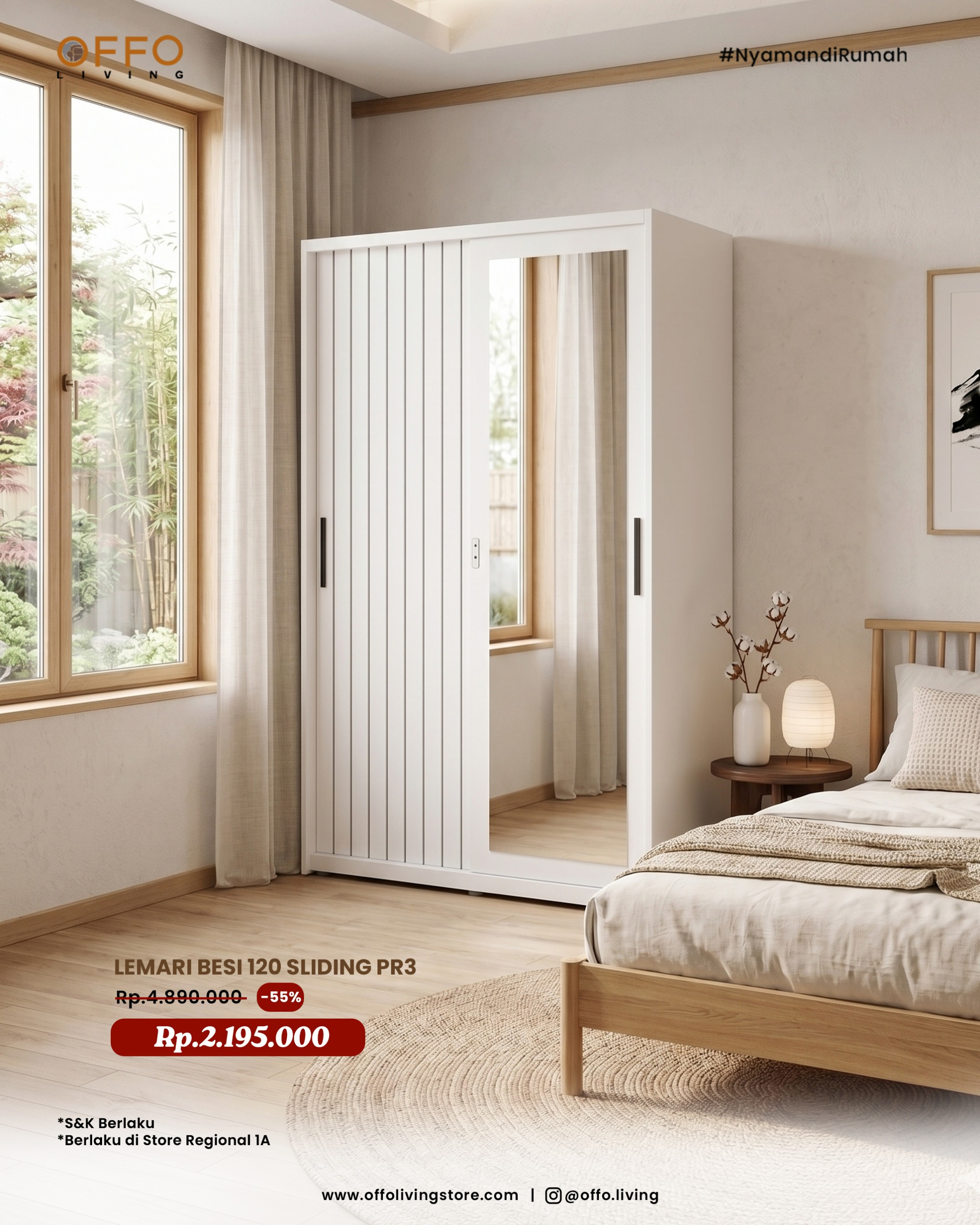 Promo Juni - Special Price Lemari Besi 120 Sliding PR3