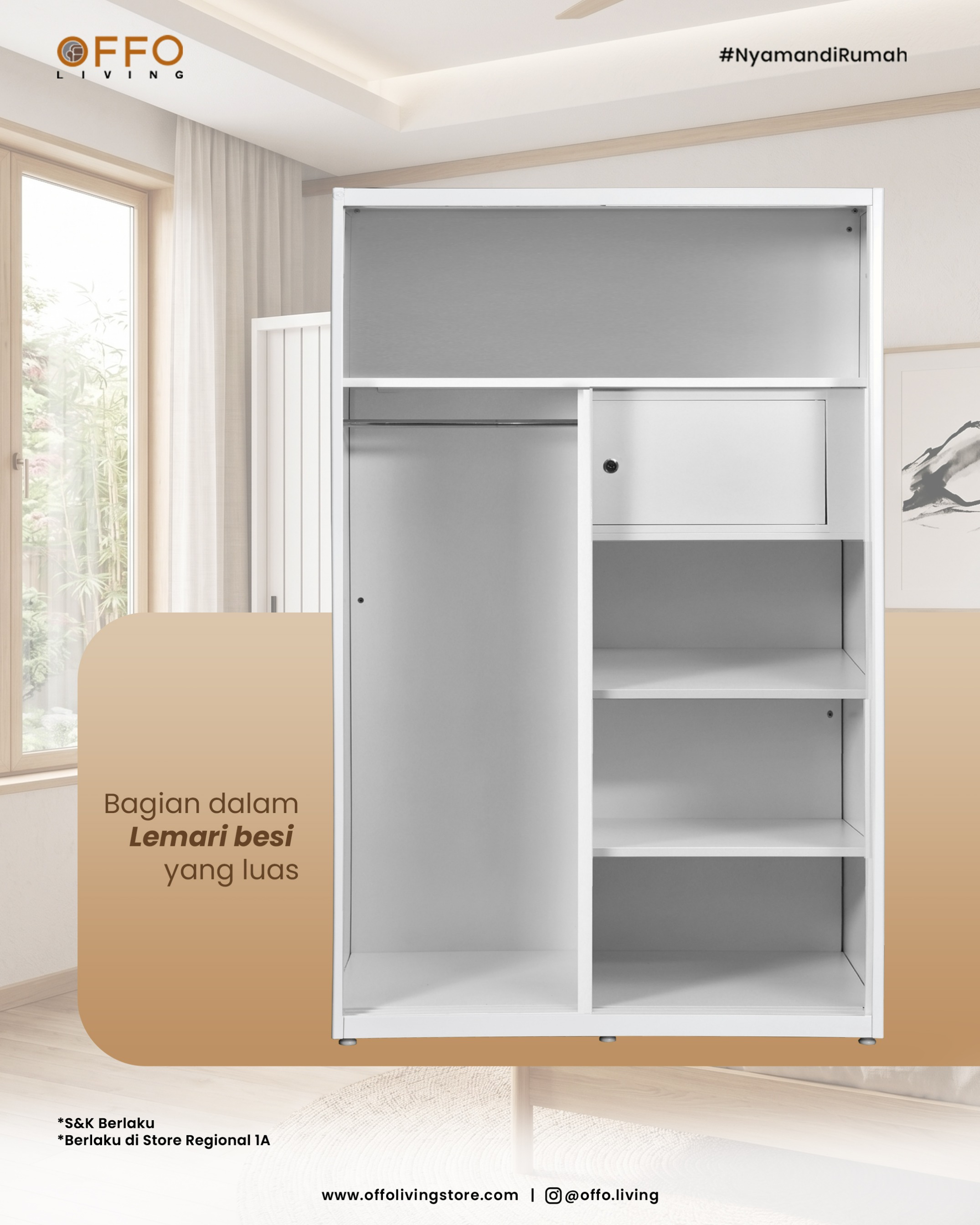 Promo Juni - Special Price Lemari Besi 120 Sliding PR3