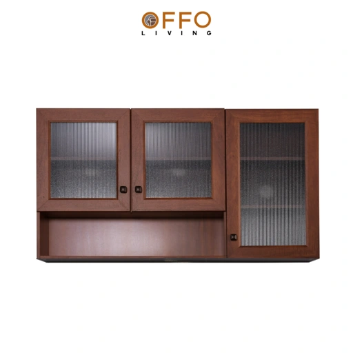 Image of Kitchen Set Atas 3 Pintu Odelia Brown Teak