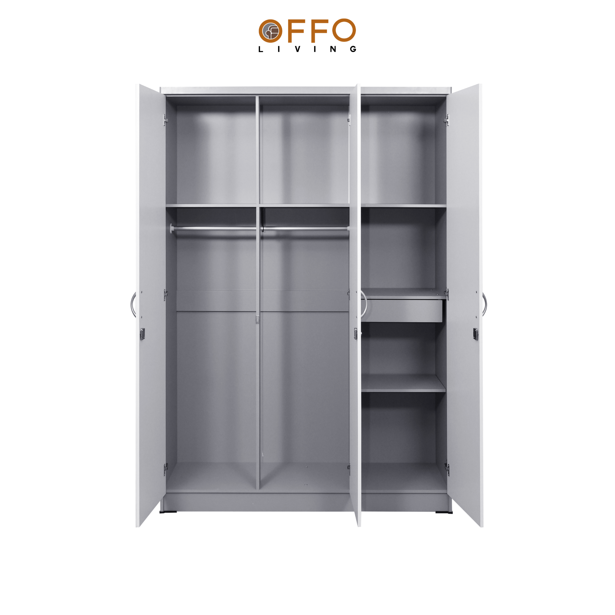 Lemari Pakaian 3 Pintu 261117 Grey