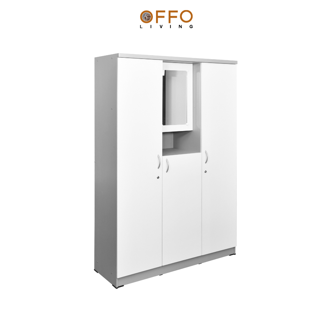 Offo Living - Lemari Pakaian 3 Pintu Dengan Cermin - LMB
