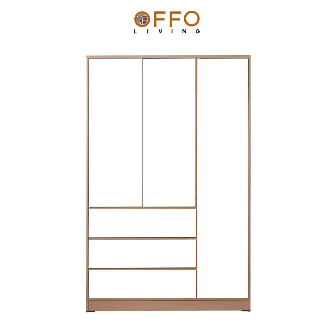 Wardrobe Garvin Three Doors Natural