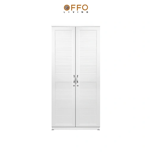 Image of Lemari Pakaian 2 Pintu Majestic - Wardrobe Majestic Two Doors White