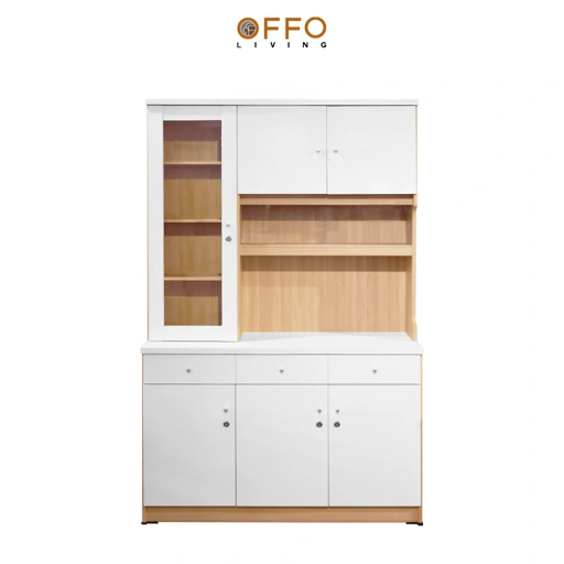 Image of Kitchen Set Cabinet Lemari Sayur Lemari Dapur Rak Piring Minimalis 3 Pintu