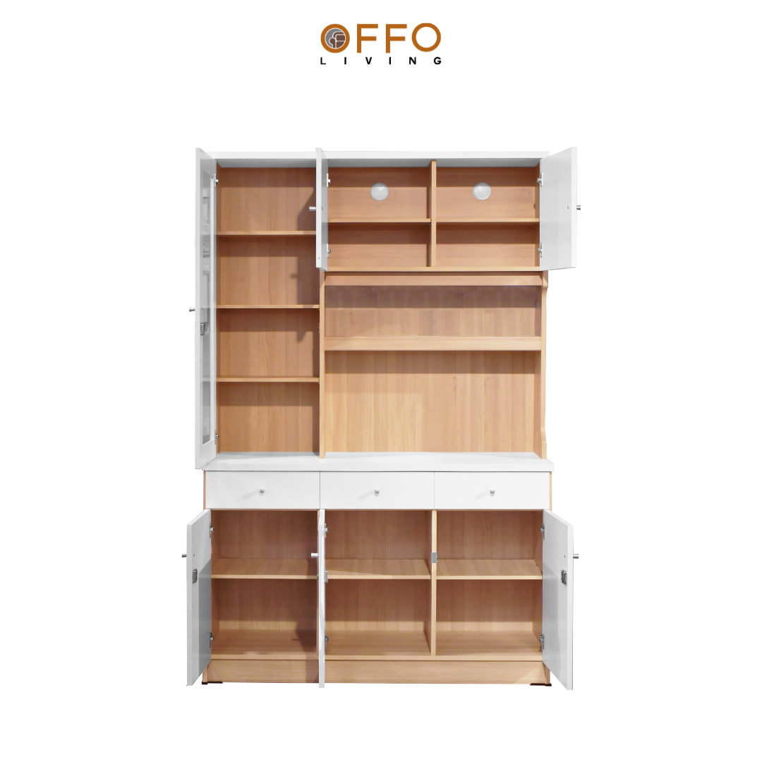 Kitchen Set Cabinet Lemari Sayur Lemari Dapur Rak Piring Minimalis 3 Pintu