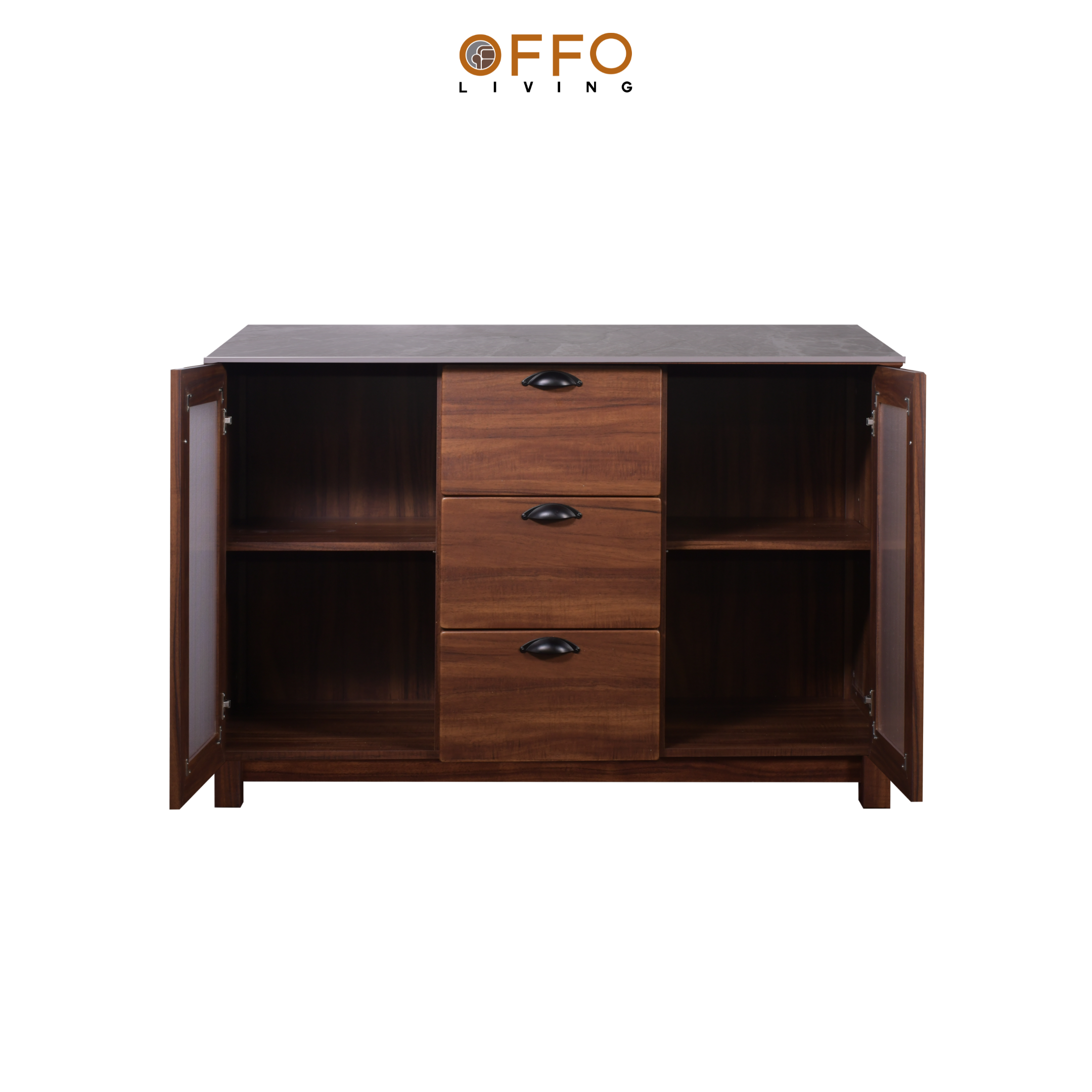 Kitchen Set Bawah 2 Pintu 3 Laci Odelia Brown Teak