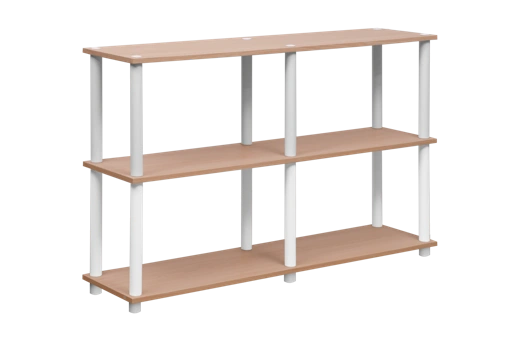 Image of Offo Living - Rak Serbaguna 3 Tingkat – Minimalis & Kokoh untuk Rumah dan Kantor - L-LIV-RKTIER2S-120-NTR