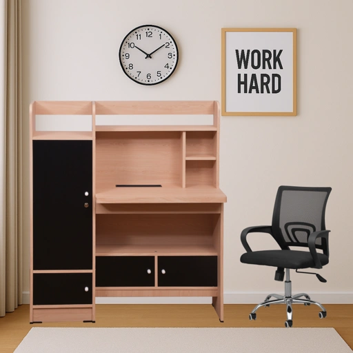 Image of Offo Living - Meja Belajar Anak Minimlis - Furniture Anak Meja Belajar Sonic - L-OFC-MTBMARIO-105-NTR 