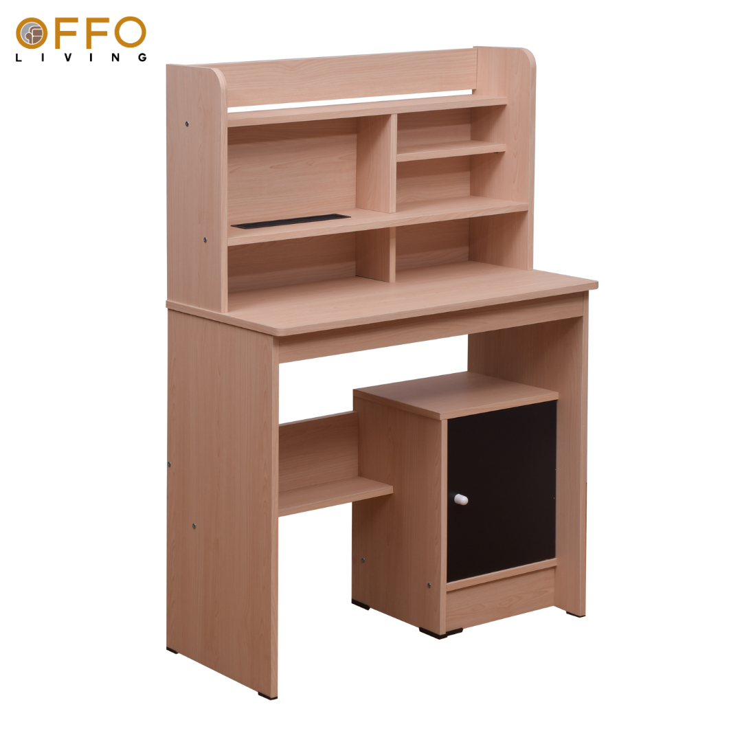 Offo Living - Meja Belajar Anak Minimlis - Furniture Anak Meja Belajar Sonic - L-OFC-MTSSONIC-806-NTR