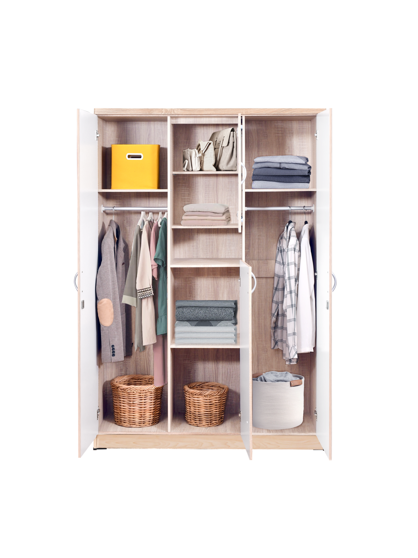 Offo Living - Lemari Pakaian 3 Pintu Dengan Cermin - LMB