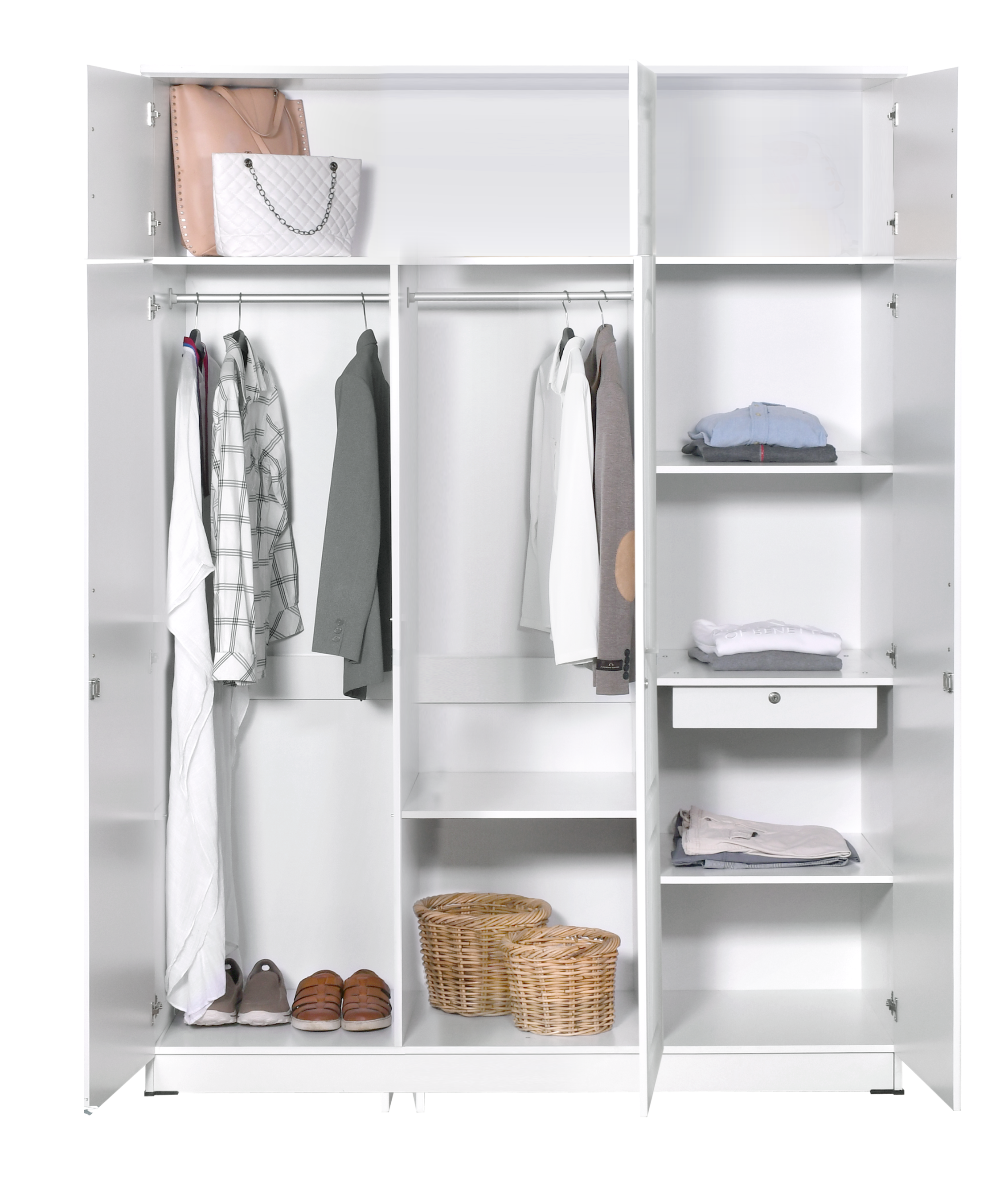 Lemari Pakaian Triple 3 Pintu LPT 4810 WHITE
