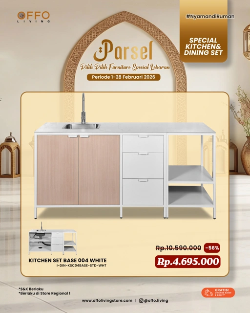 Image of Promo Februari - Parsel Special Kitchen Set Base 004 White