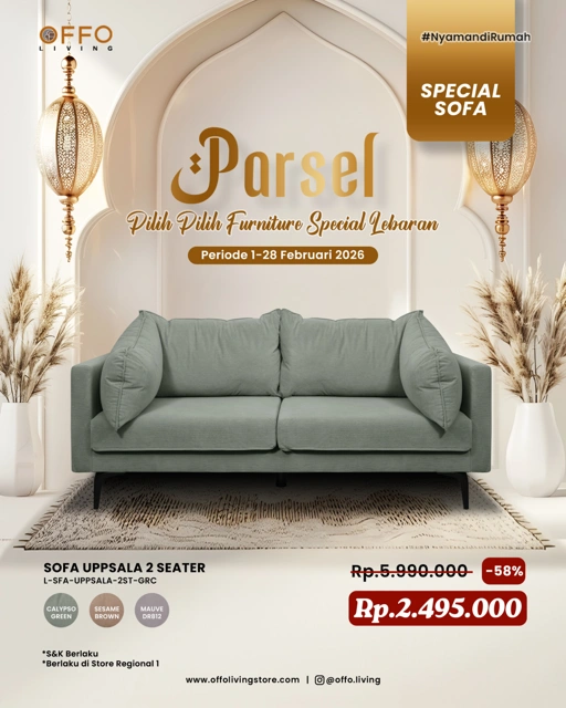 Image of Promo Februari - Parsel Special Sofa Uppsala 2 Seater