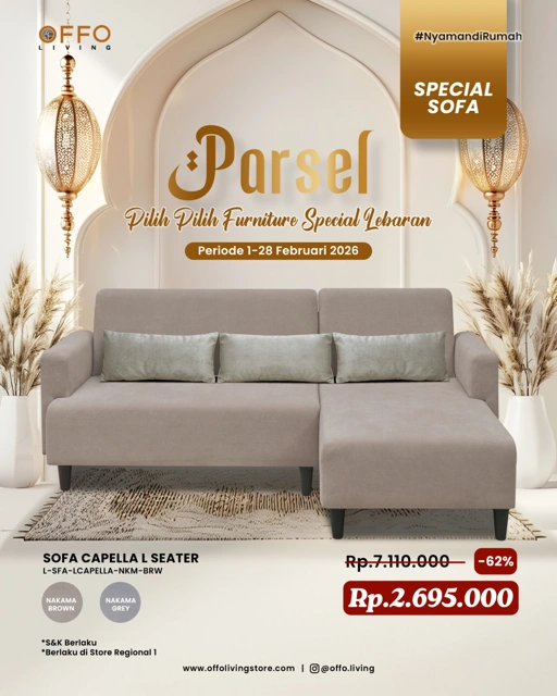 Image of Promo Februari - Parsel Special Sofa Capella L Seater