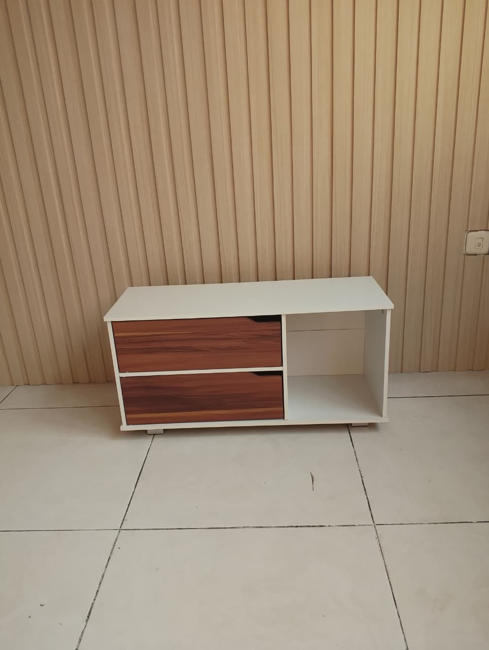 Offo Living - Rak Tv Meja Tv Putih - Audio Video Rack White - AVR037