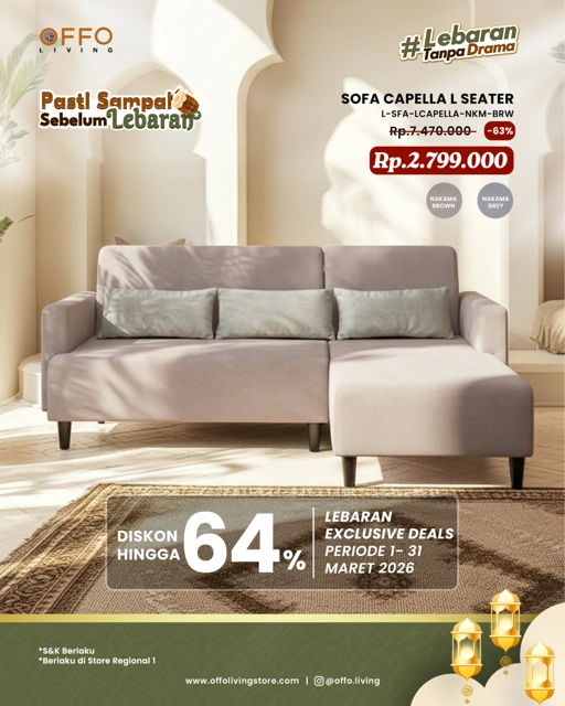 Image of Promo Maret - Lebaran Exclusive Deals Sofa Capella L Seater