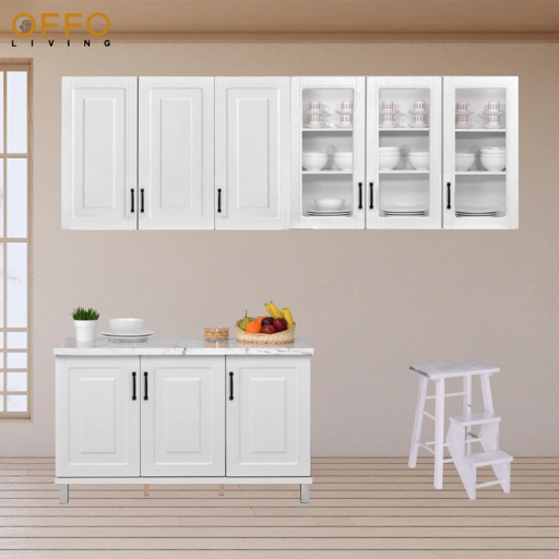 Image of Offo Living - Kitchen Set 2 Pintu Mutiara  - KITCHEN SET 2 PINTU PANEL 0108 WHITE 