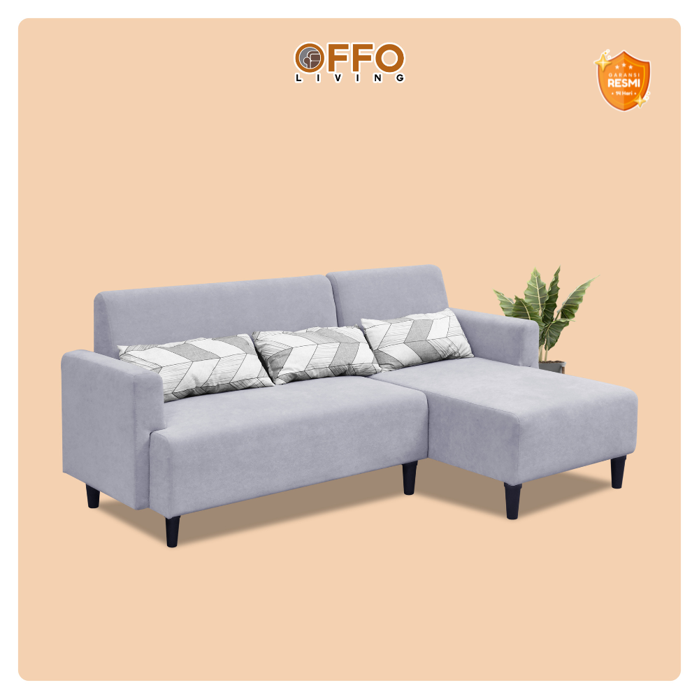 Sofa L Capella Minimalis - Grey 