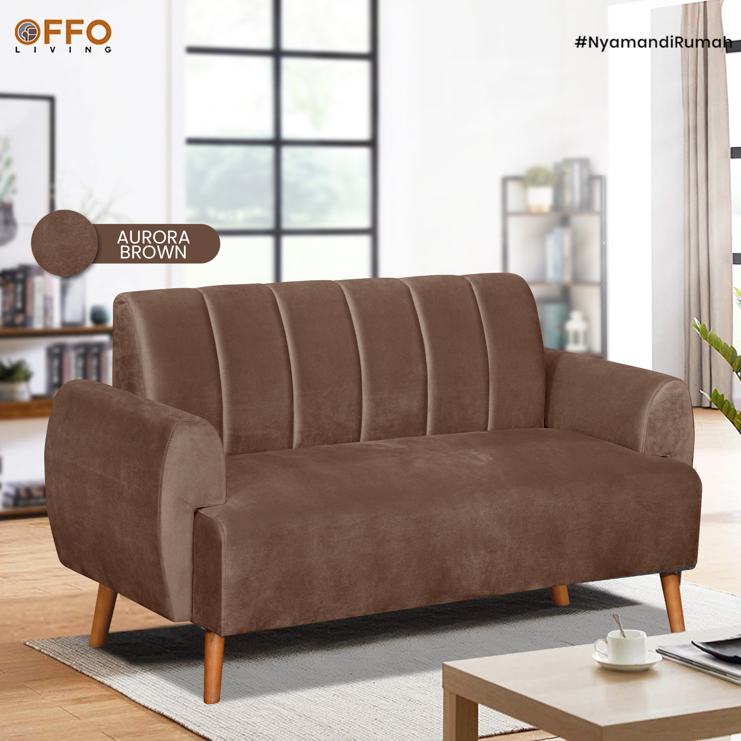 Set Sofa Jane 211 Aurora Brown