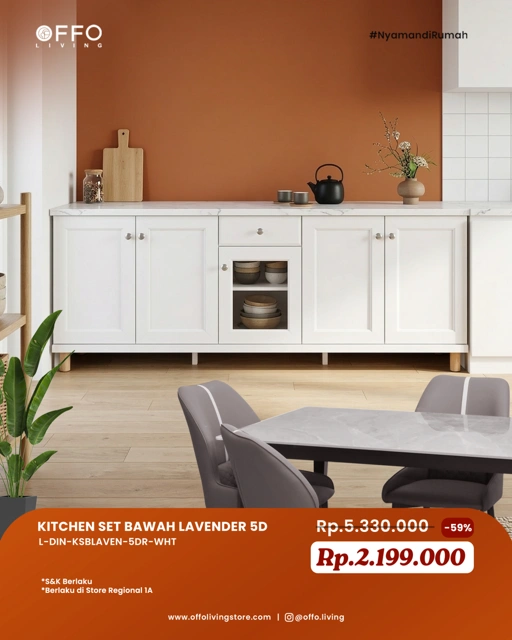 Image of Promo April - Special Price Kitchen Set Bawah 5 Pintu