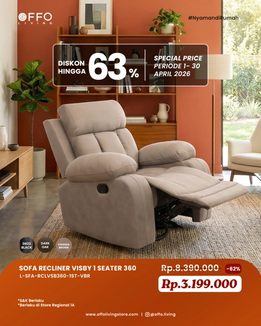 Image of Promo April - Special Price Sofa Recliner Visby 360